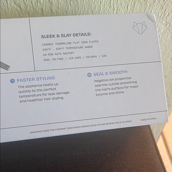 # 1173+ FoxyBae Sleek & Slay Ceramic Flat Iron - Picture 6 of 8